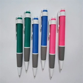 Pen with rubber sleeve