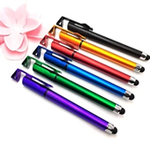 Plastic Pens with Touch Screen Stylus and phone holder