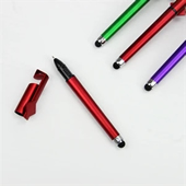 Plastic Pens with Touch Screen Stylus and phone holder