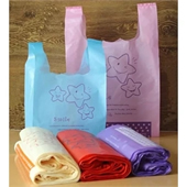 Plastic T-Shirt Shopping Bag