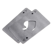 Poker Card Bottle Openers Stainless Steel