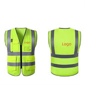 REFLECTIVE SAFETY VEST W/POCKETS