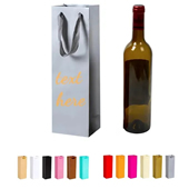Reusable Kraft Paper Wine Gift Bags With Handles