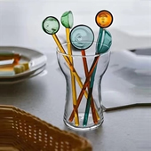 Round Head Assorted Drink Stir Swizzle Sticks Bar