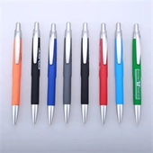 Rubber Coated Click Ballpoint Pen