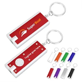 SUPER BRIGHT LED FLASHLIGHT WITH SWIVEL KEY CHAIN