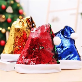 Santa Holiday Sequin Hat