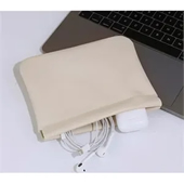 Self-Closing Makeup Bag Data Cable Organizer Pouch