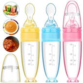 Silicone Baby Food Feeder Bottle