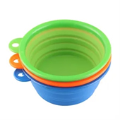 Silicone Foldable Pet Bowls/dog bowls