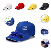 Solar Power Cooling Fan Baseball Cap