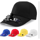 Solar Power Cooling Fan Baseball Cap