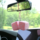 Square Hanging Couple Plush Dice