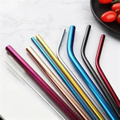 Stainless Steel Straws Straight and Bent Tubes