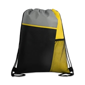 Tri-colored Mesh Pocket Drawstring Backpacks