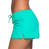 Women's Swim Board Shorts with Panty Liner