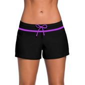 Women's Swim Board Shorts with Panty Liner