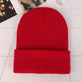 acrylic knitted beanie